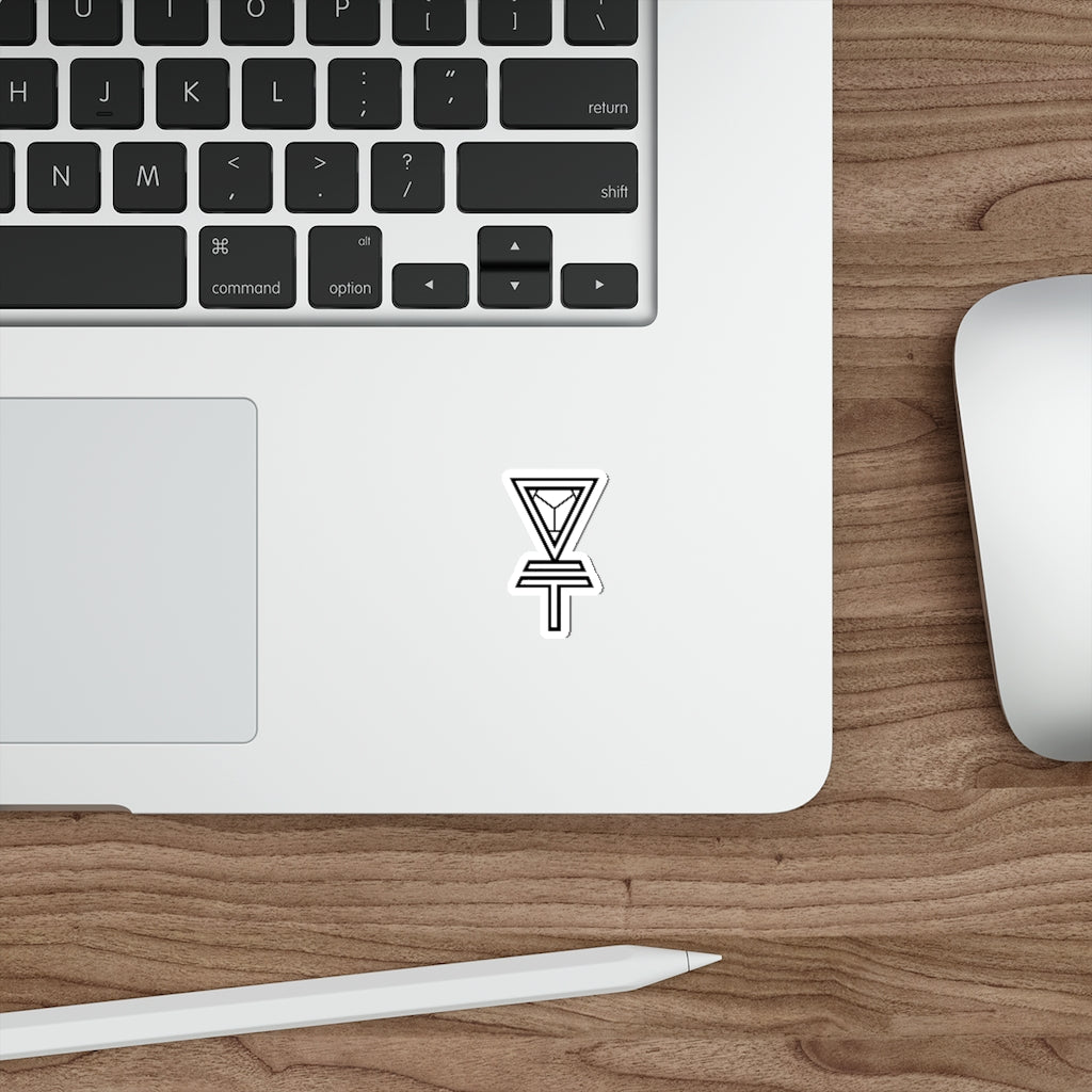 Skeleton Key Die-Cut Sticker